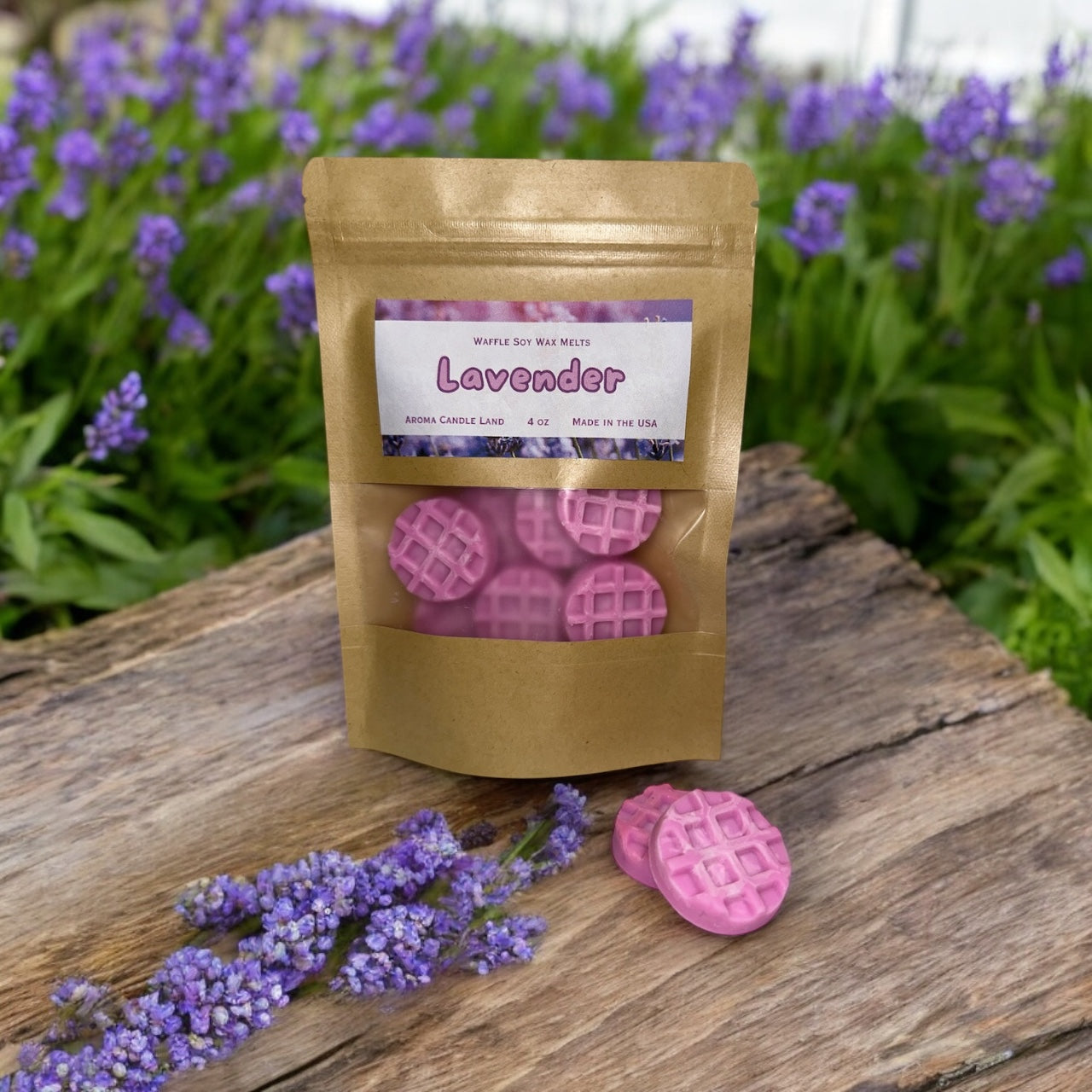 Lavender Scent Waffle Soy Wax Melts